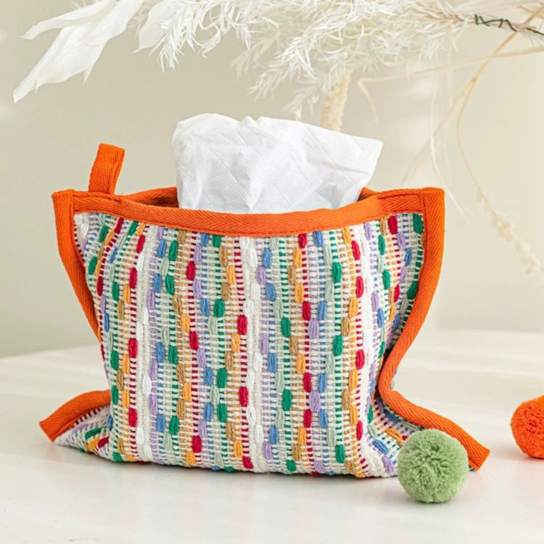 Fabric Vibrant Tissue Box