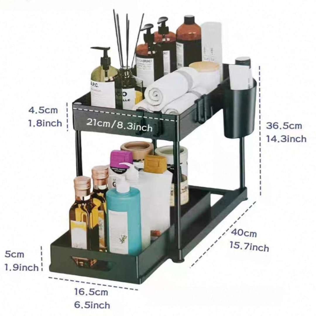 Under sink organizer