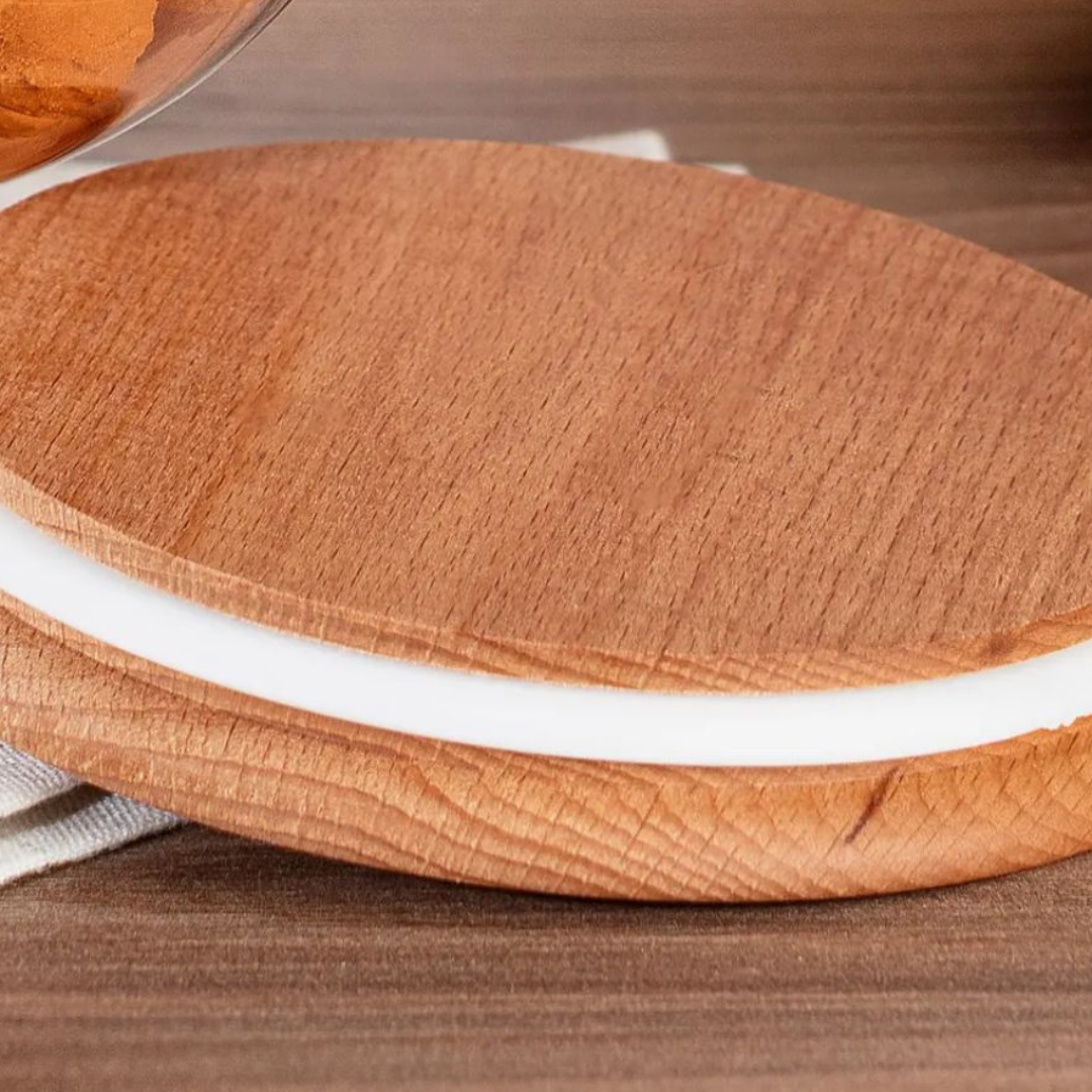 Cookies Wooden Lid Storage Box