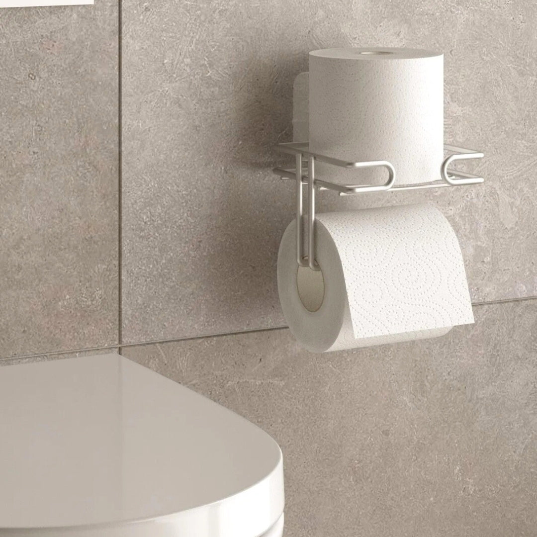 The Silver Toilet Roll Holder