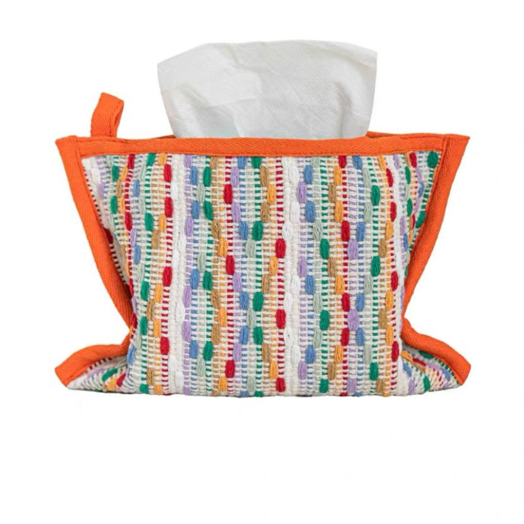 Fabric Vibrant Tissue Box