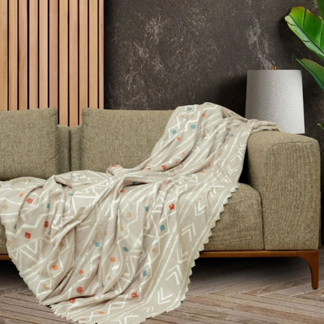 Ethnic Patterned Sofa Cover