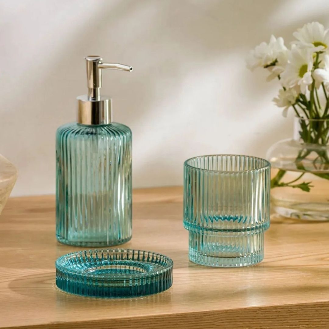 Glass Bathroom Set