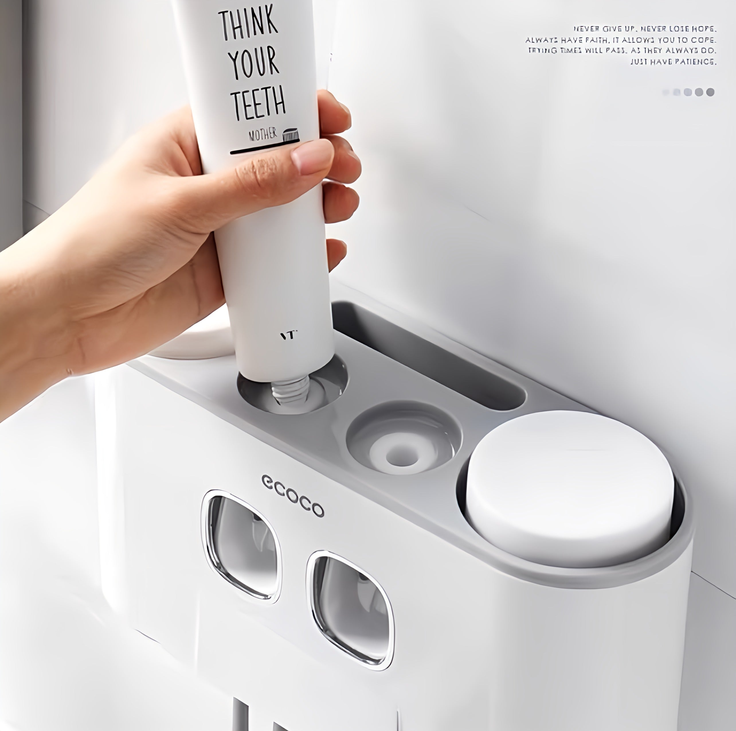 Ecoco Wall-mounted Toothpaste Dispenser