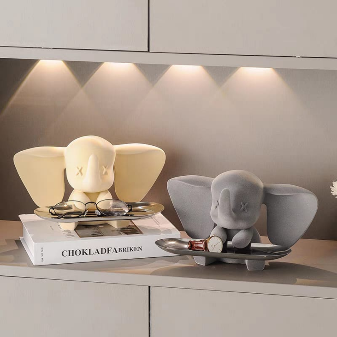 Elephant sculpture and organizer