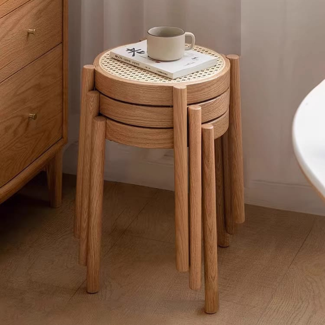 Georgia rattan coffee table and tabouret