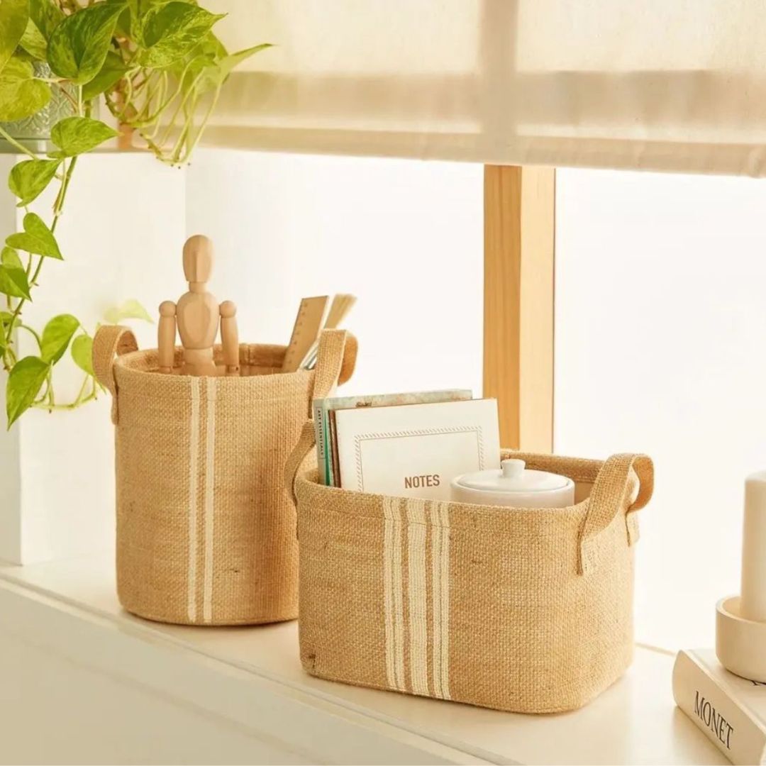 Nesting Set Of Jute Baskets