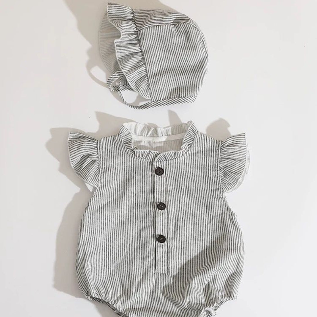 Striped New Born Romper