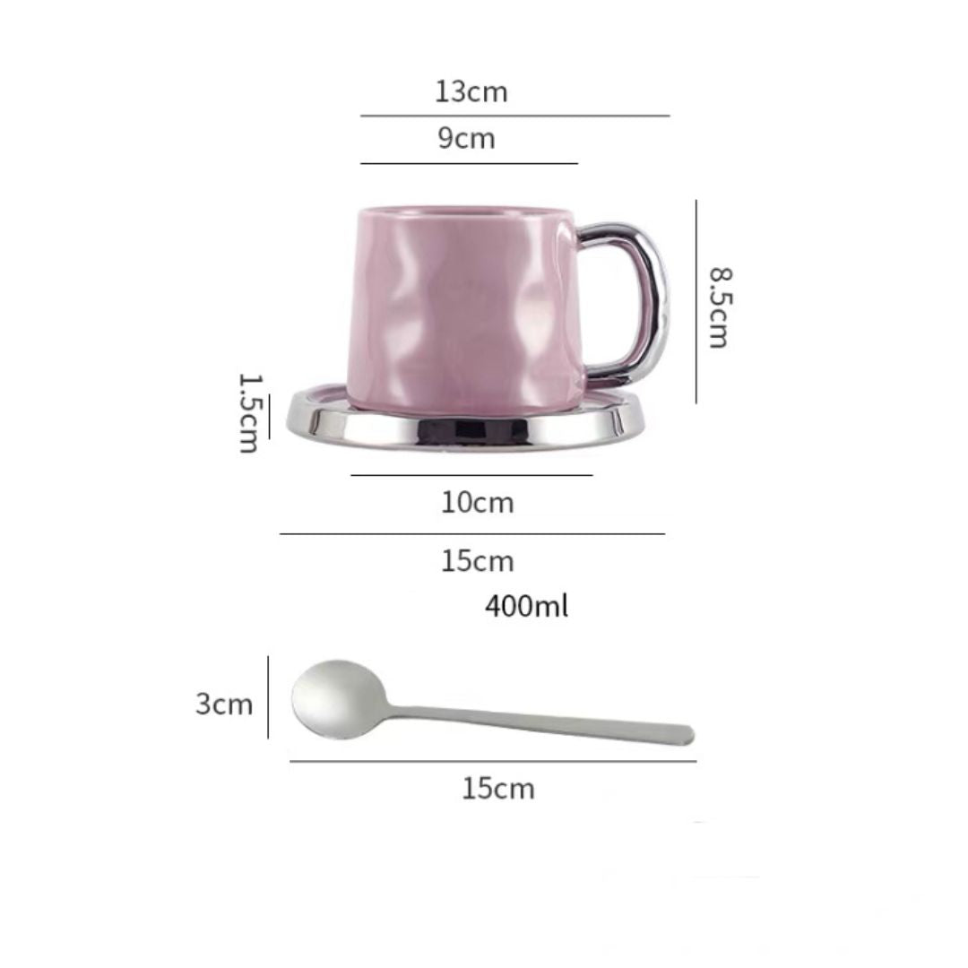 Silver Coffee Cup With Spoon