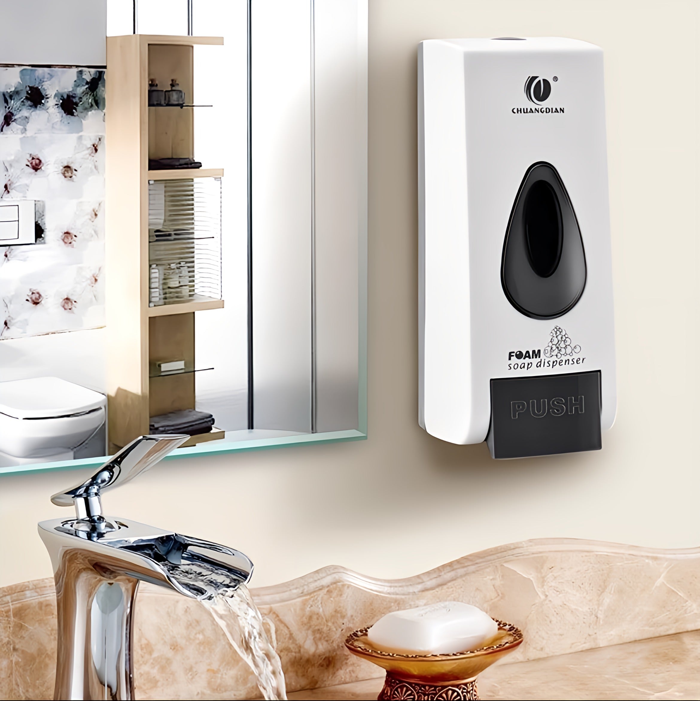 Wall-Mounted Liquid Soap Dispenser