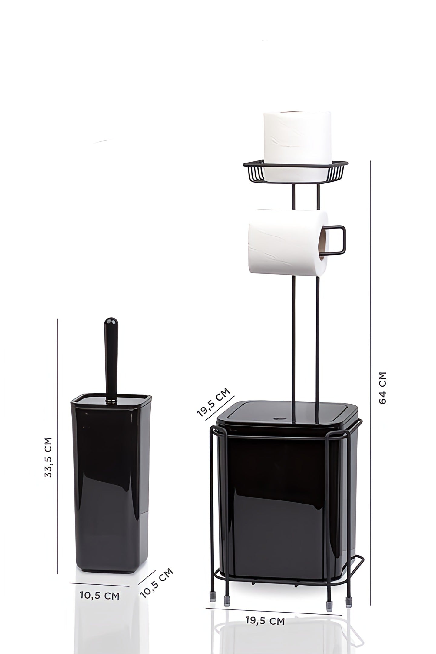 Black Bathroom Set