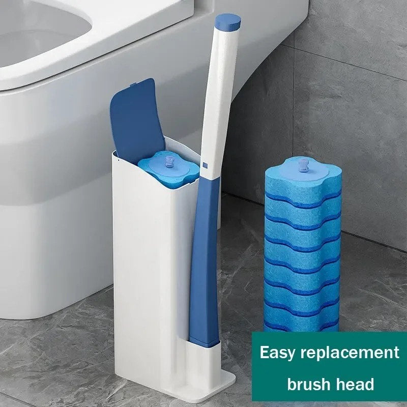 Toilet Brush + 8 Refill