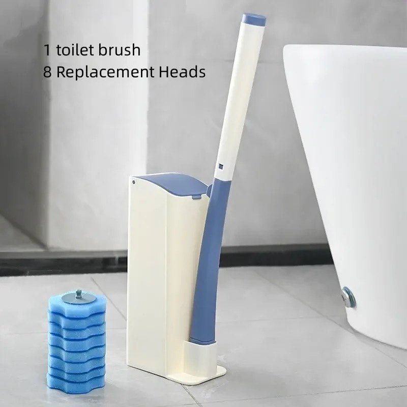 Toilet Brush + 8 Refill