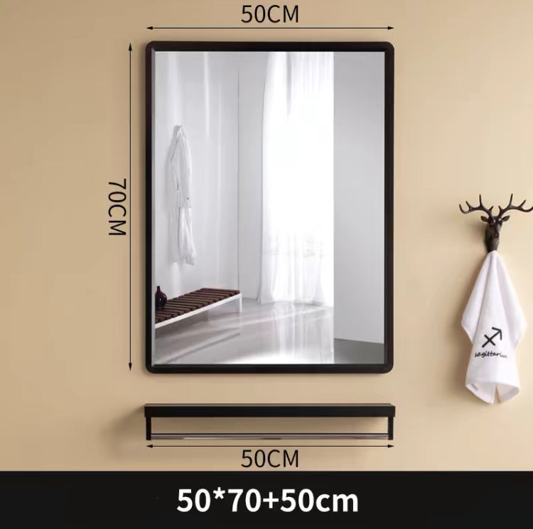 Framed Mirror With Shelf