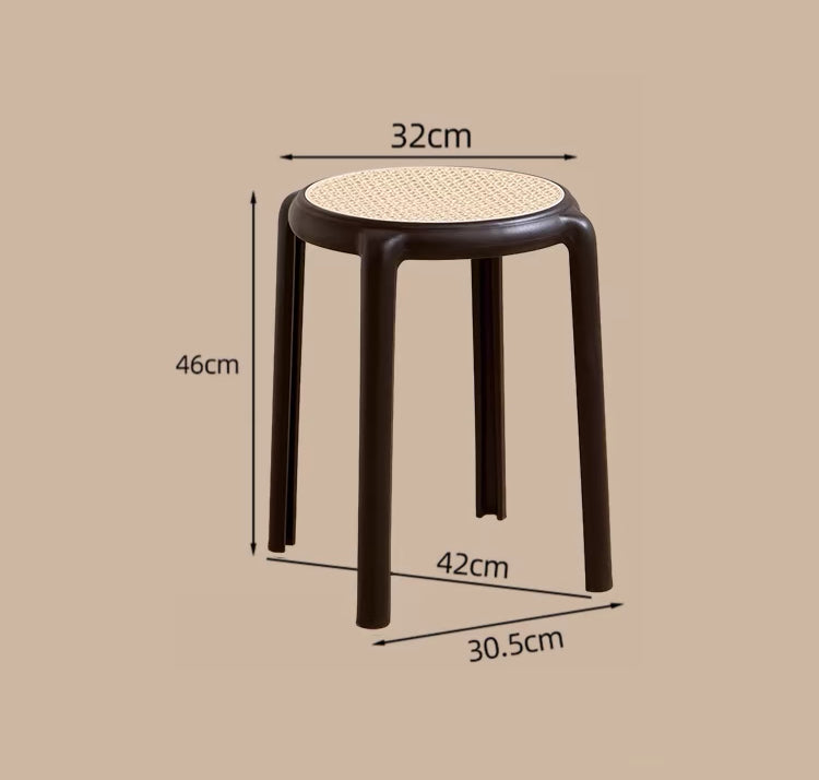 Imitation Rattan Stool