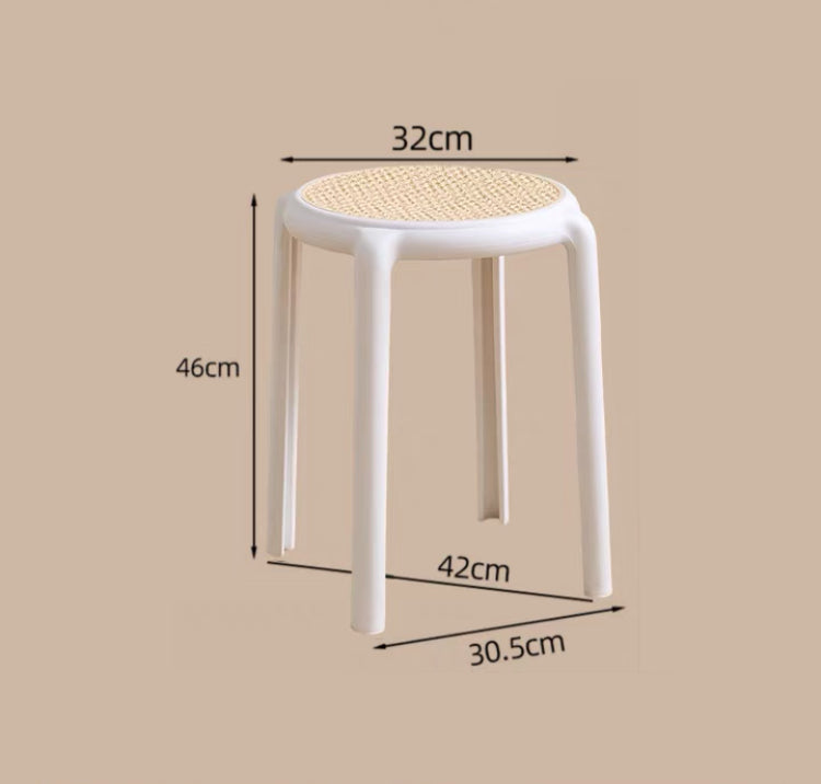 Imitation Rattan Stool