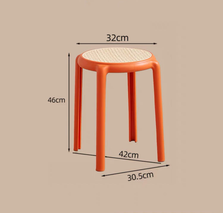 Imitation Rattan Stool