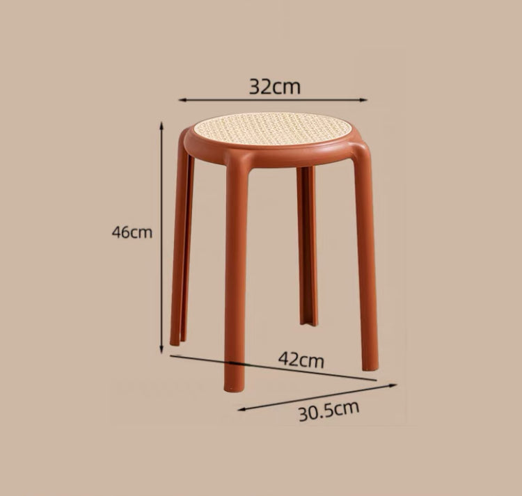 Imitation Rattan Stool