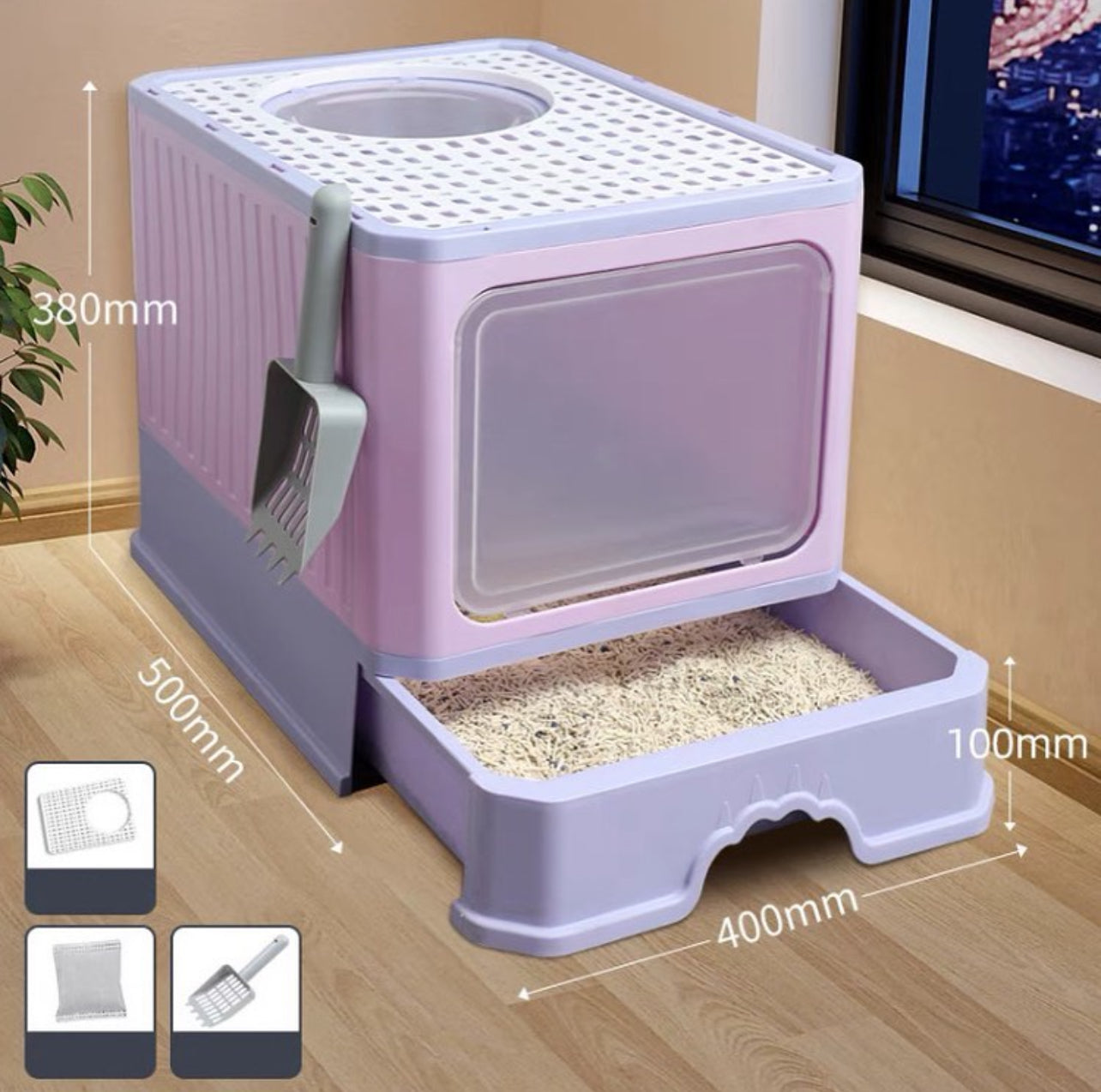 Cat Litter Box With Drawer