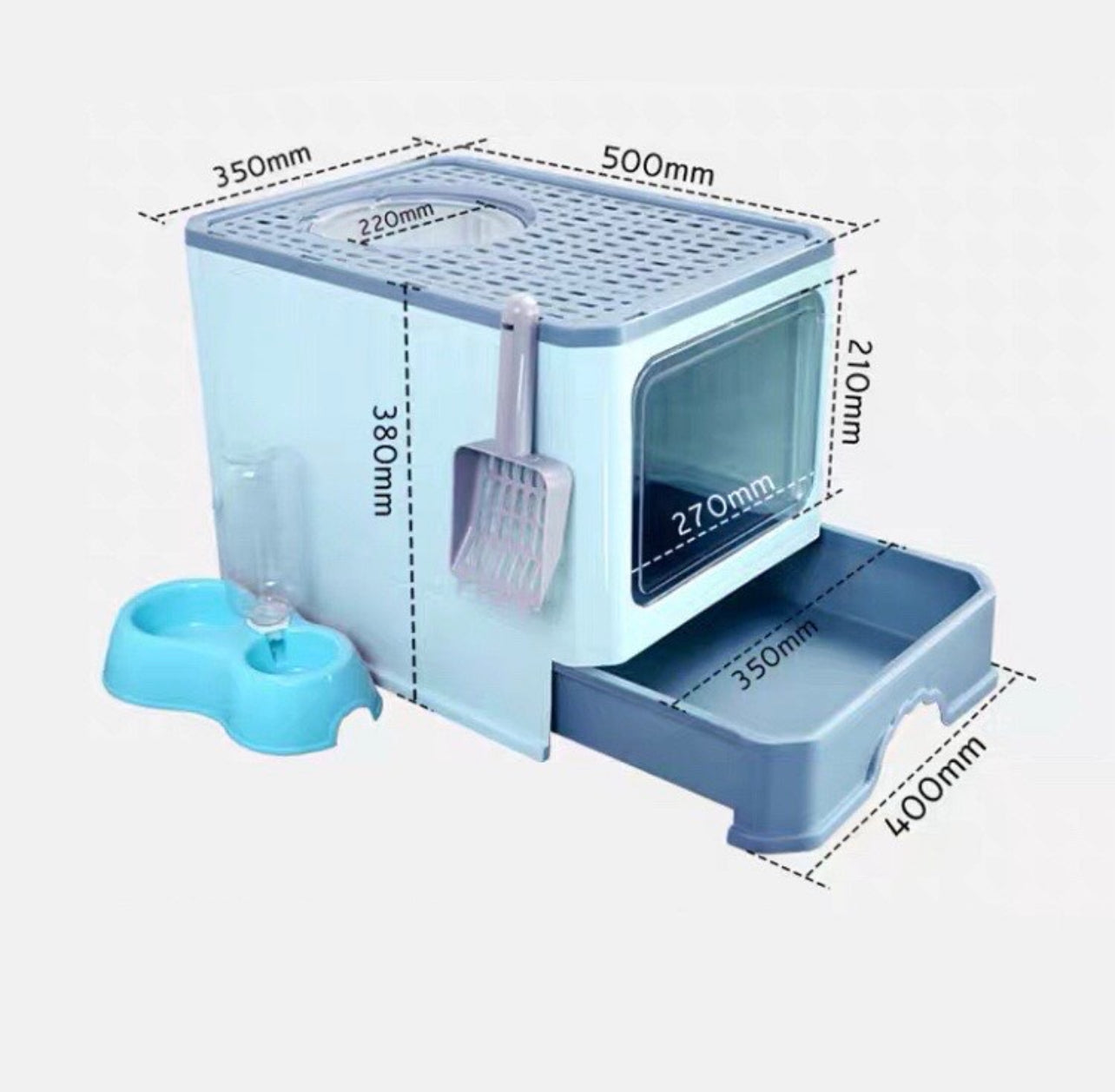 Cat Litter Box With Drawer