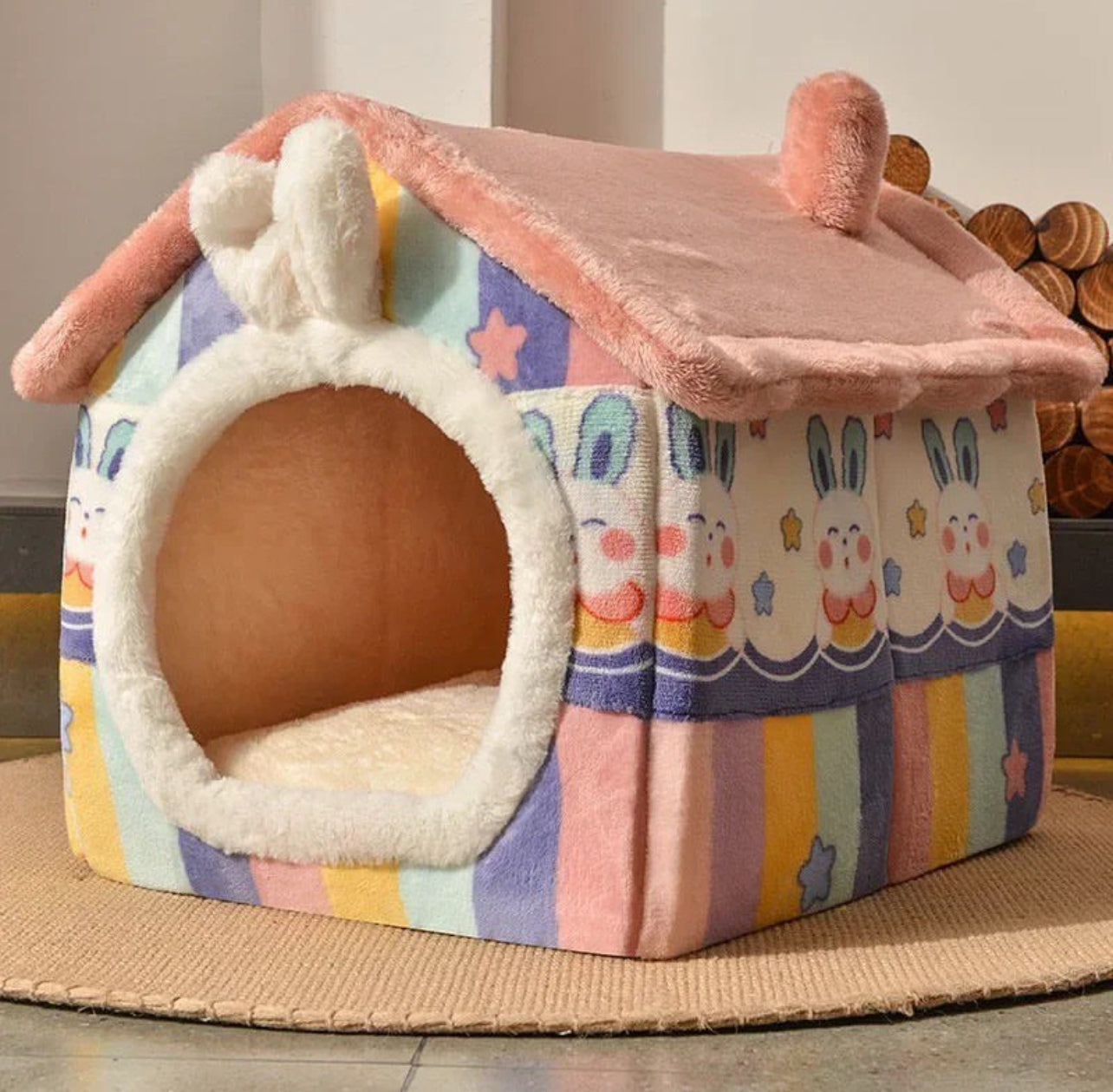 Pink Rabbit Pet Nest