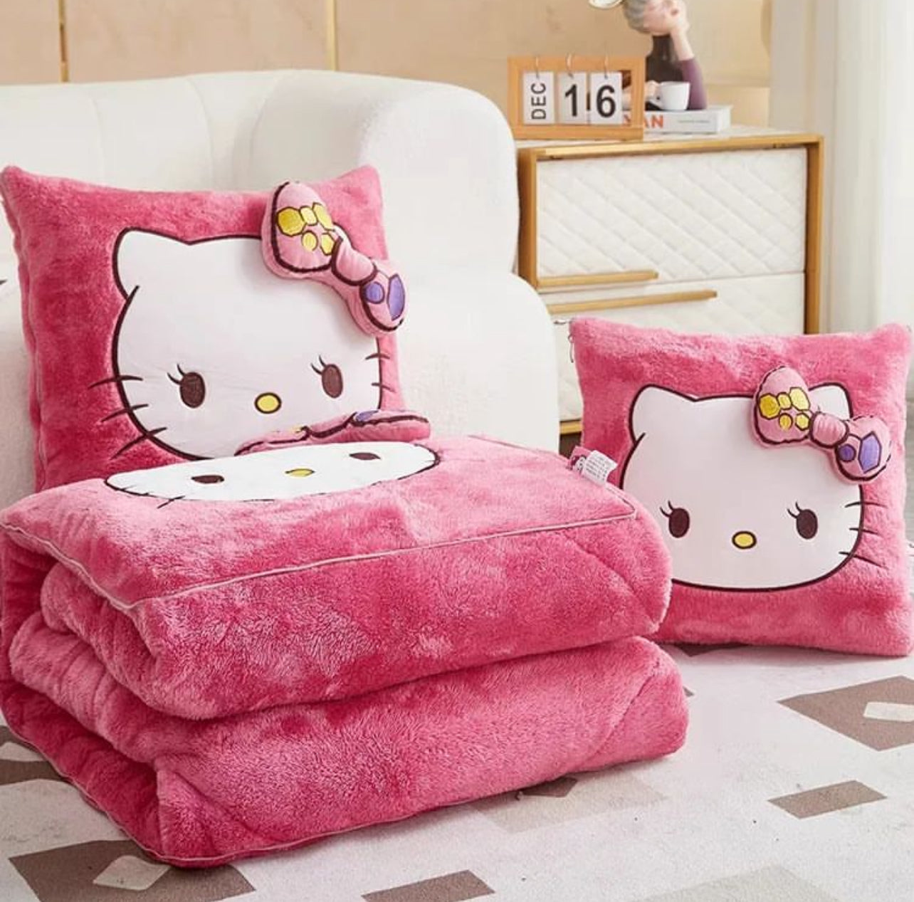 Cushion And Blanket Set