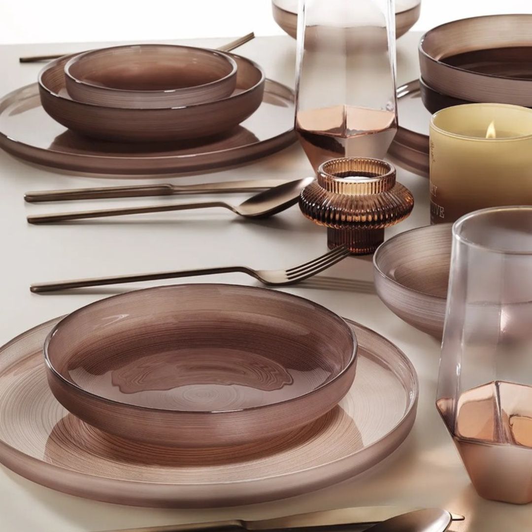 The Salmon Color Dining Set