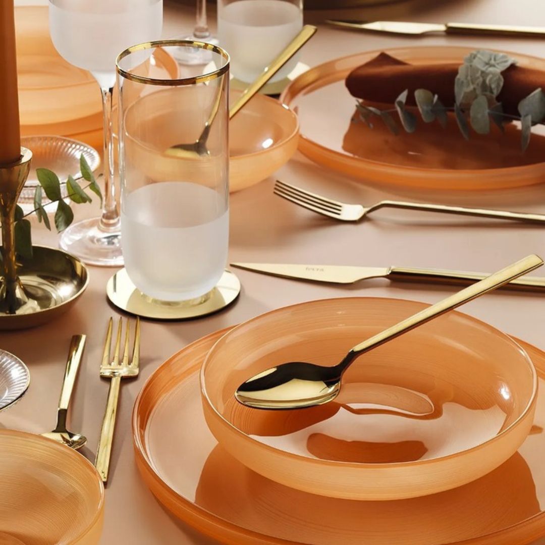 The Salmon Color Dining Set