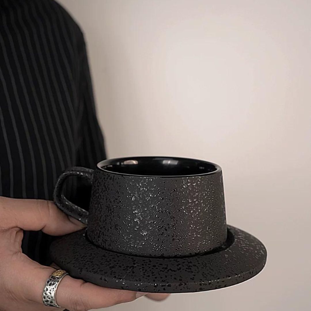 All Black Coffee Cup