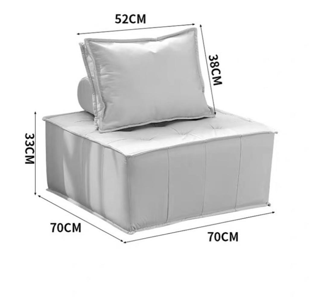 Square Comfy Single Sofa