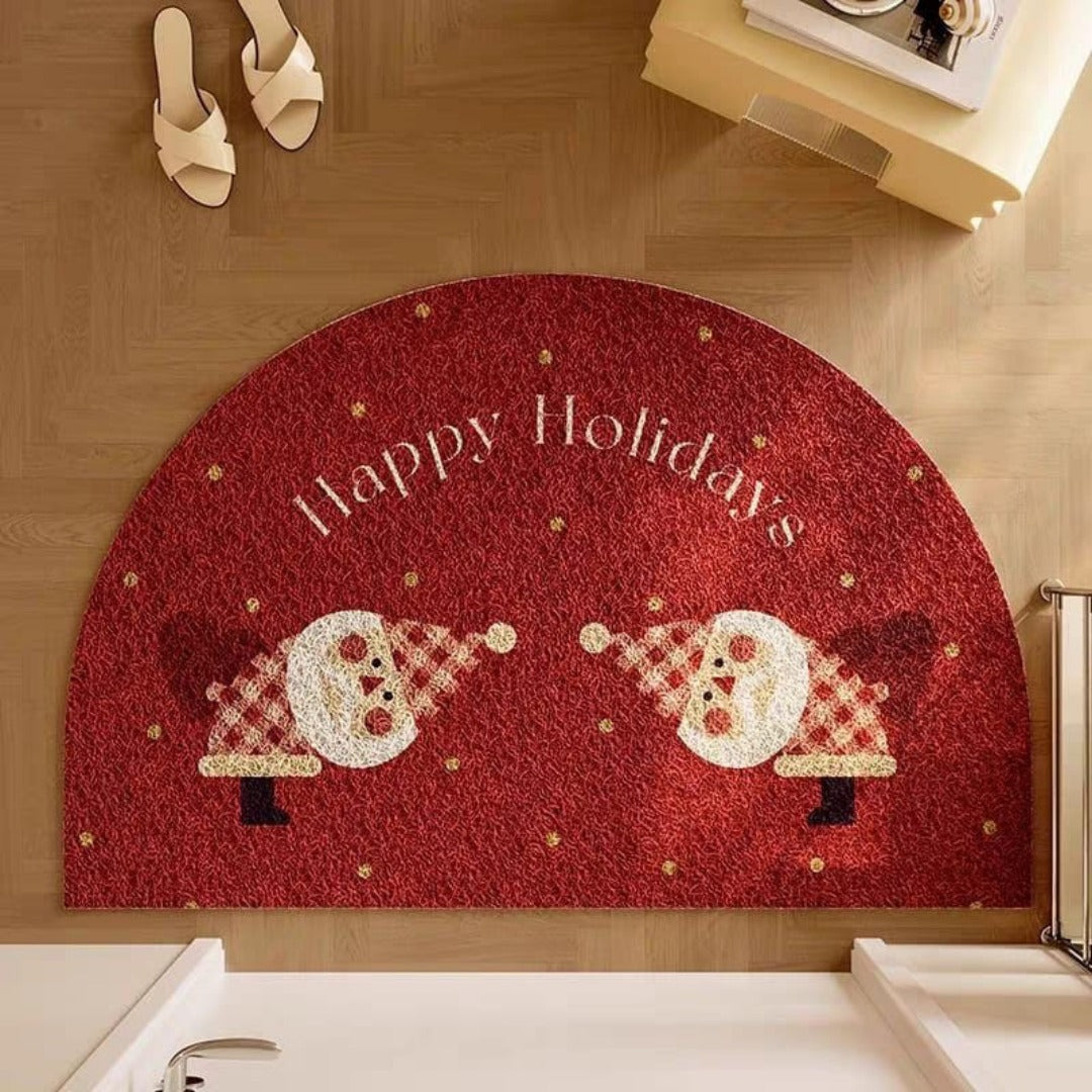 Christmas entrance carpet