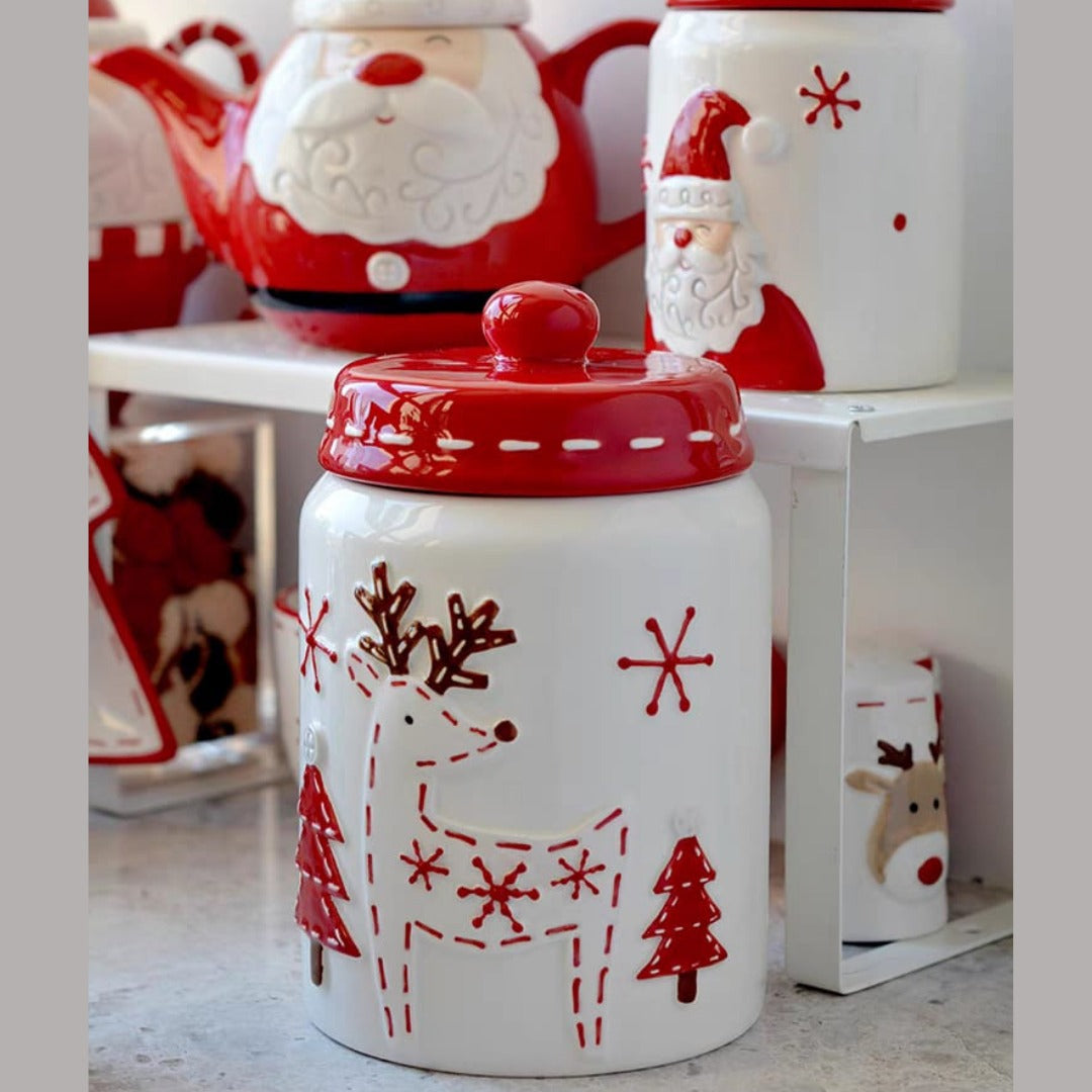 Christmas candy jars