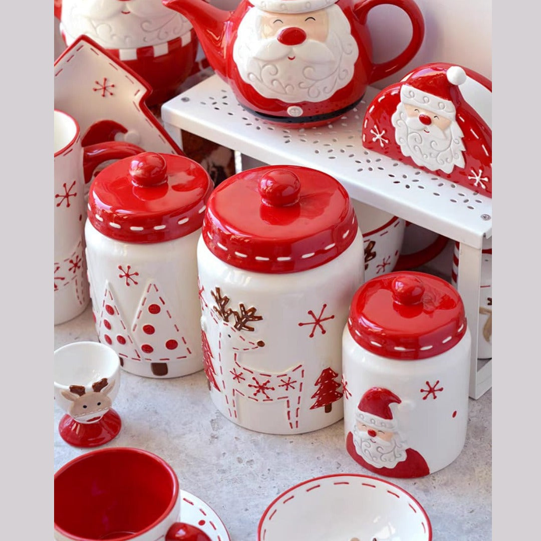Christmas candy jars