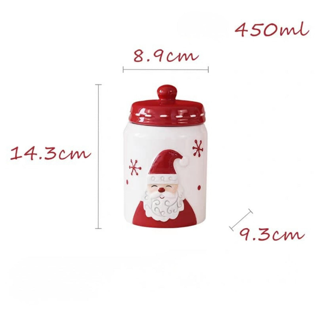 Christmas candy jars