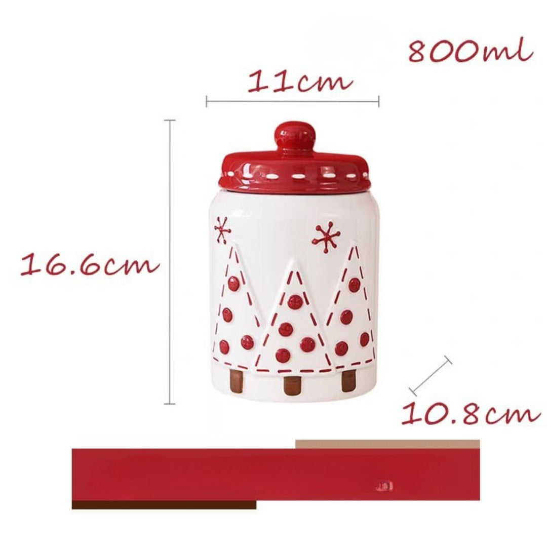 Christmas candy jars