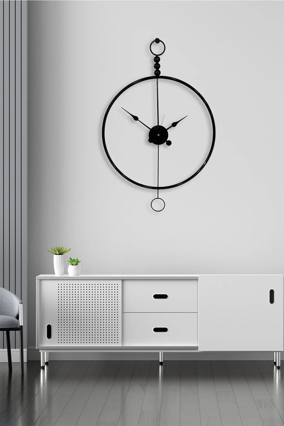 Modern Metal Wall Clock