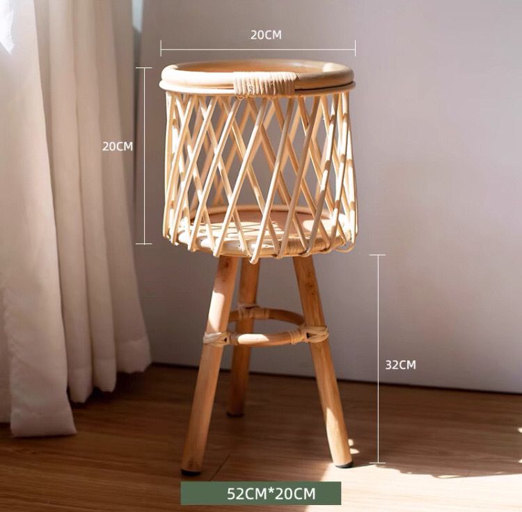 Bamboo Plants Basket Stand