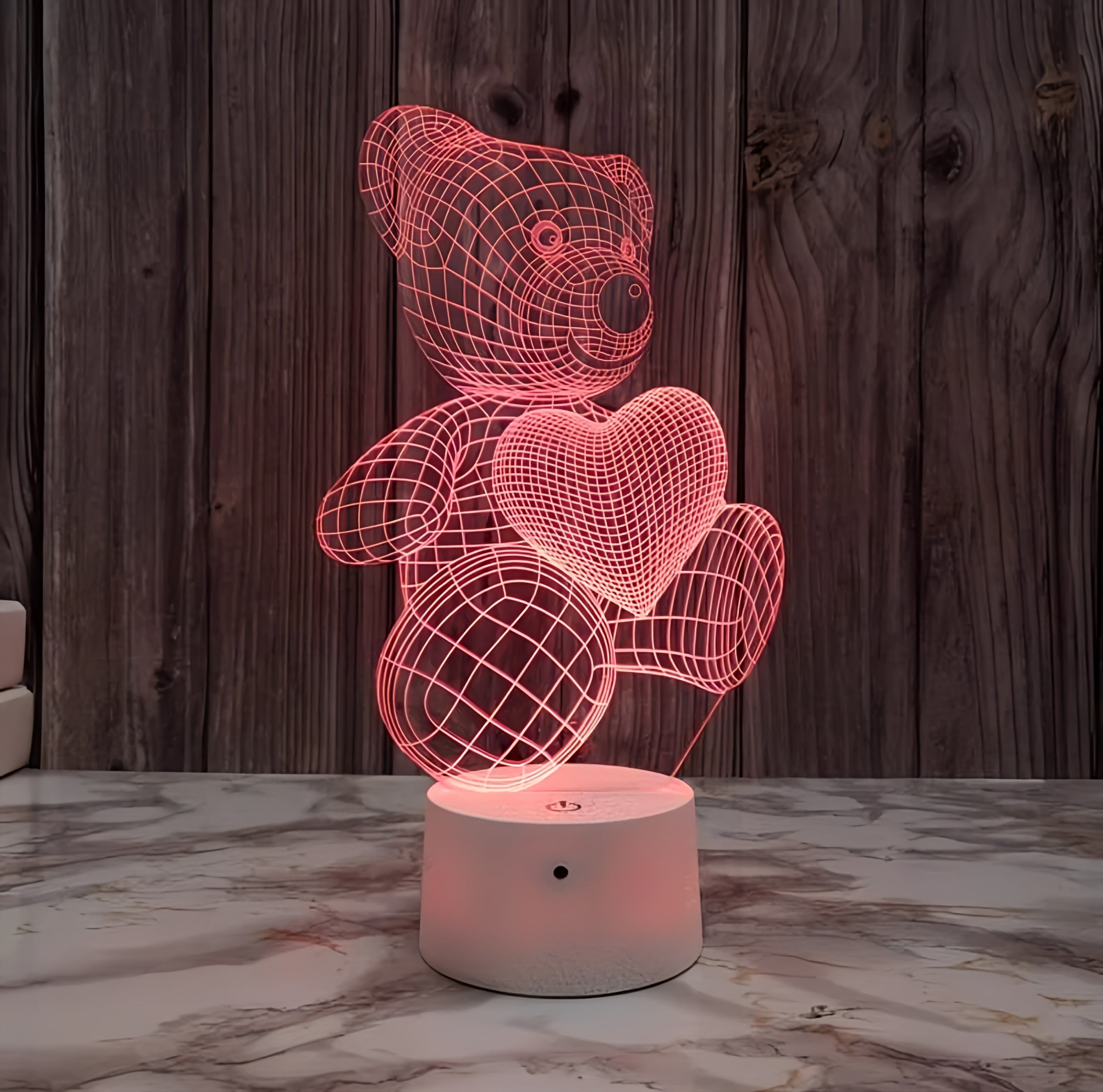 Teddy Heart Lamp