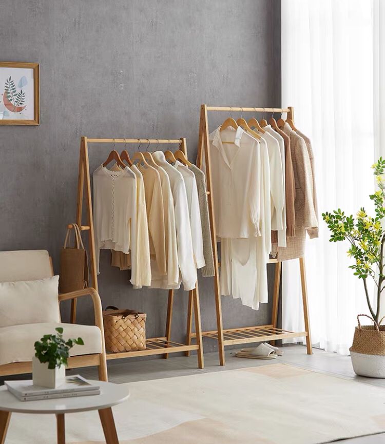 Bamboo Clothes Rack