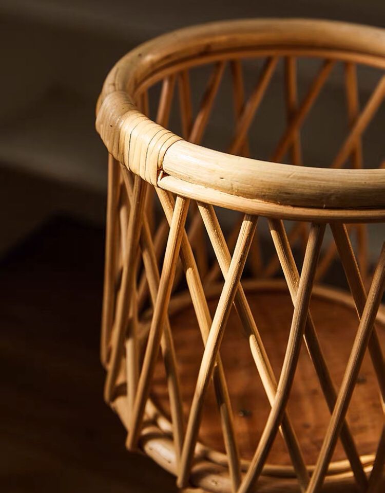 Bamboo Plants Basket Stand