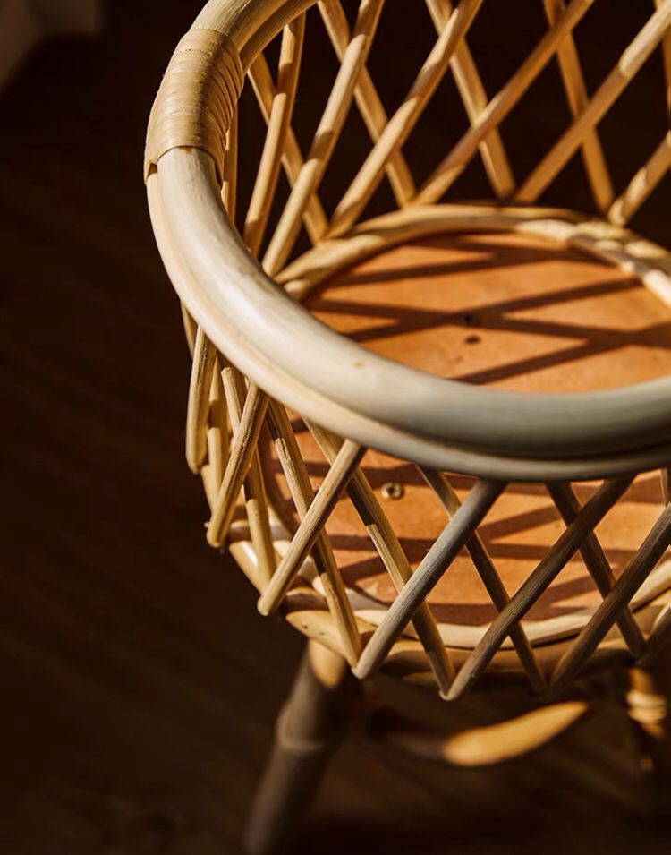 Bamboo Plants Basket Stand