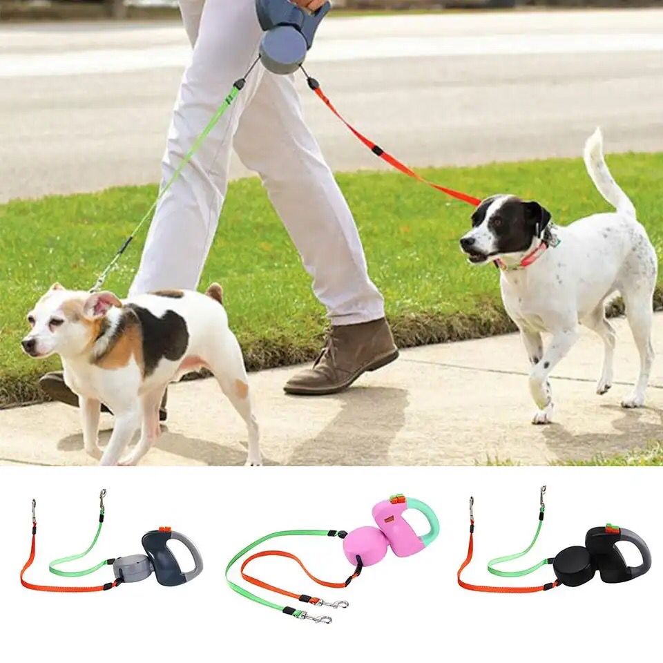 Rotatable Dual Dog Leash