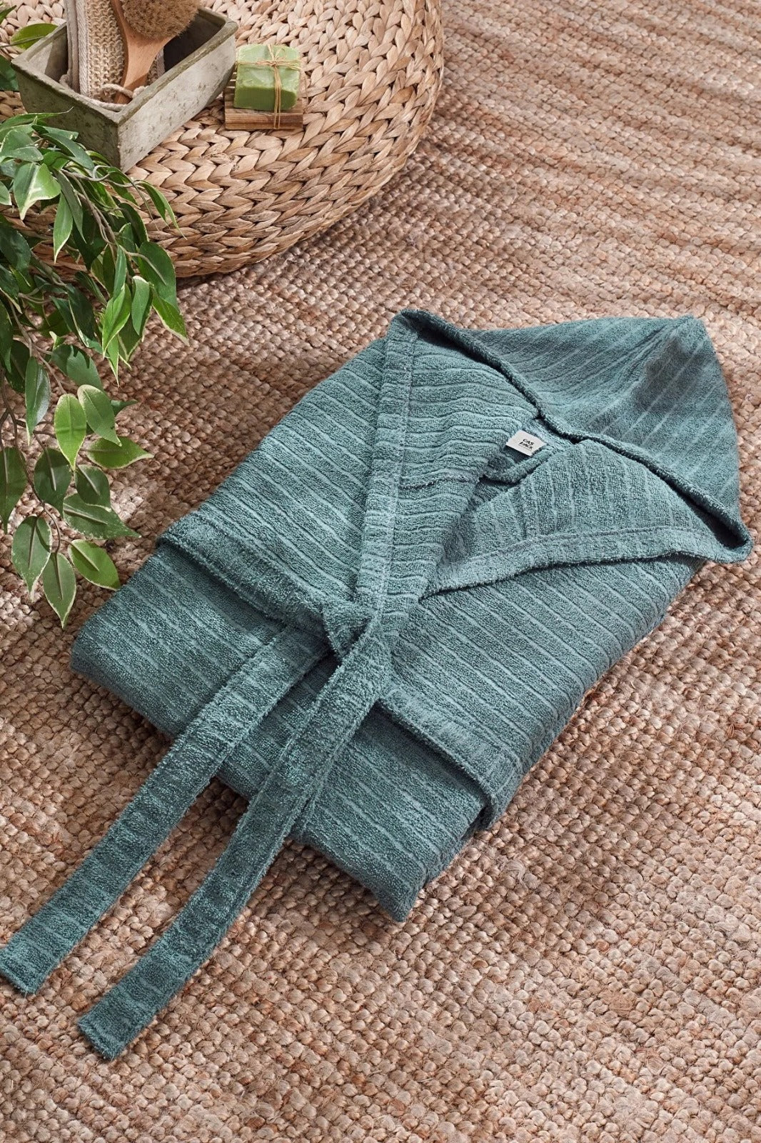 Hooded Bathrobe Set