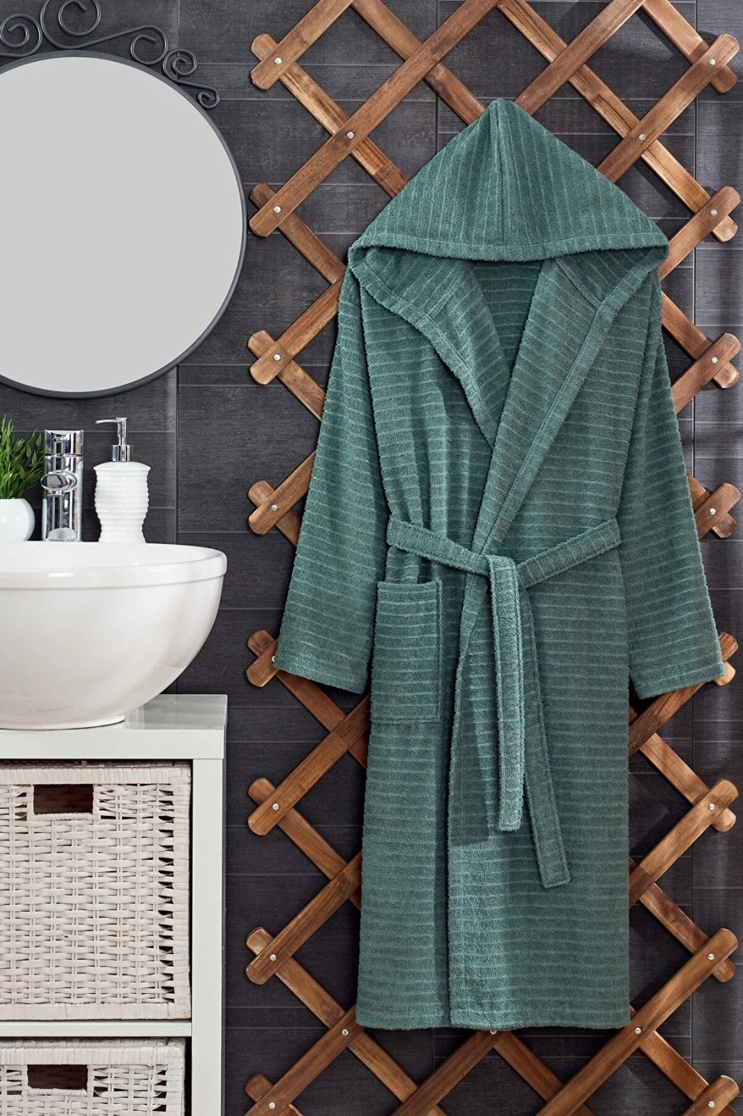 Hooded Bathrobe Set