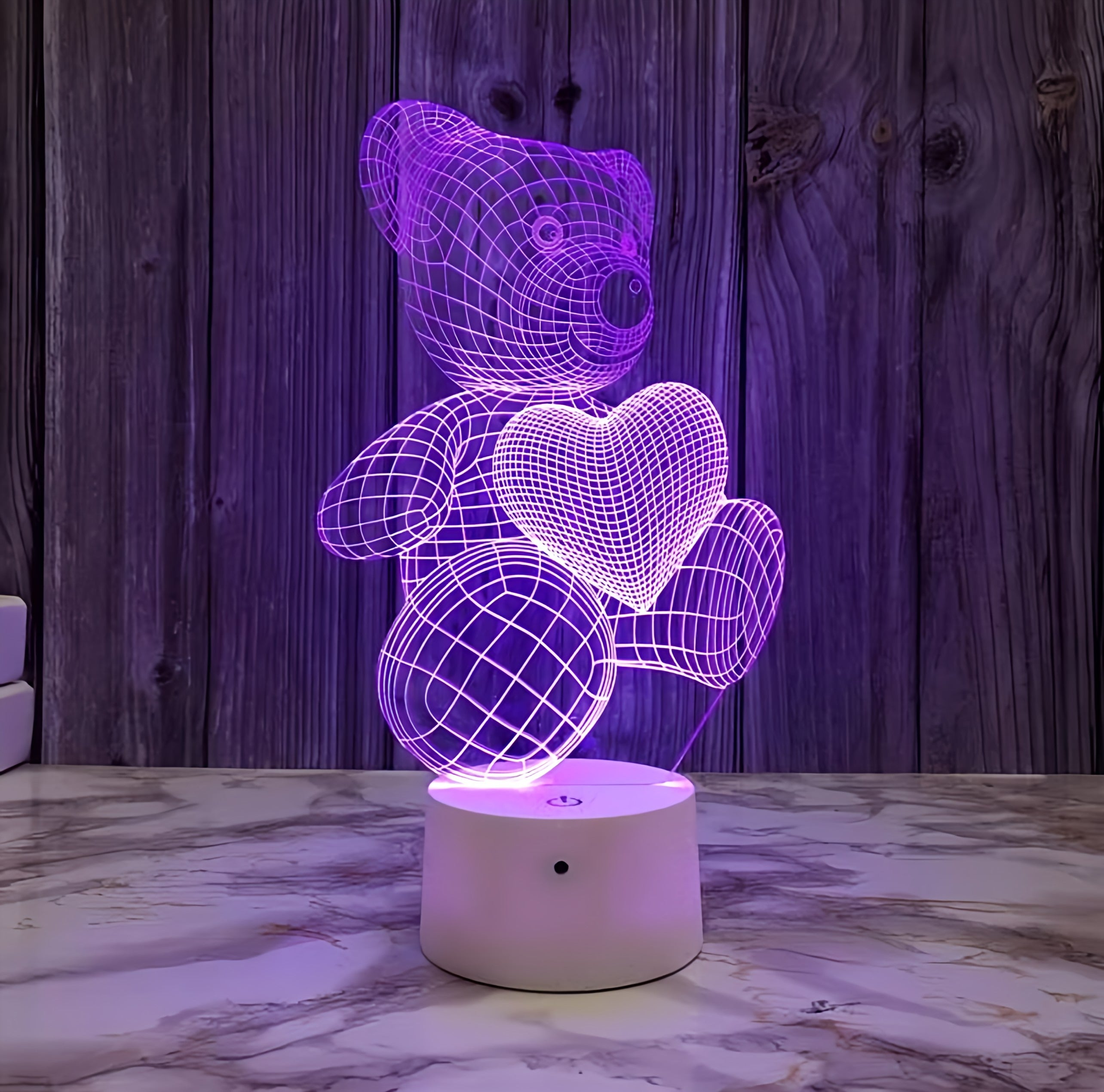 Teddy Heart Lamp