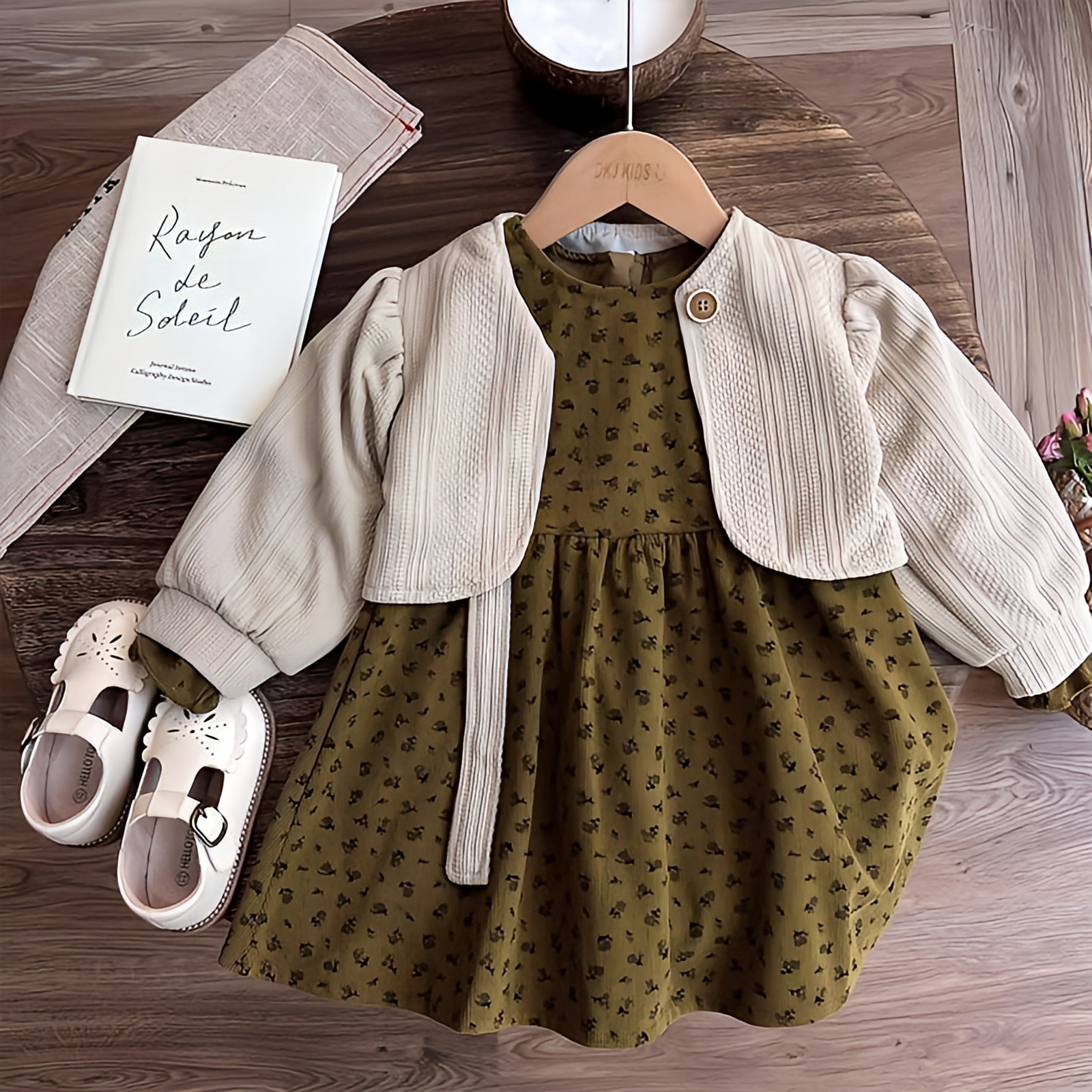 Dress And Cardigan Set