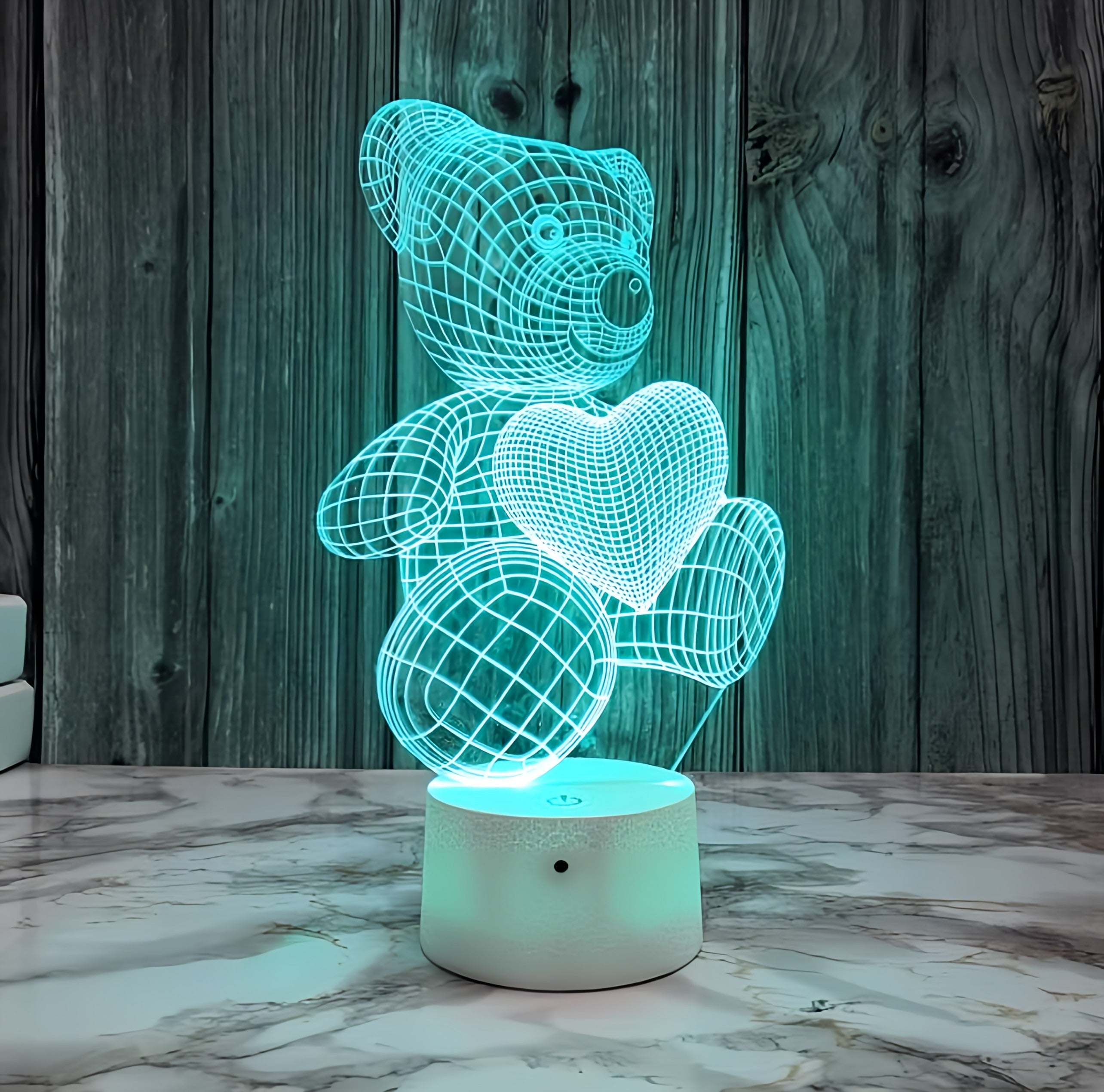 Teddy Heart Lamp