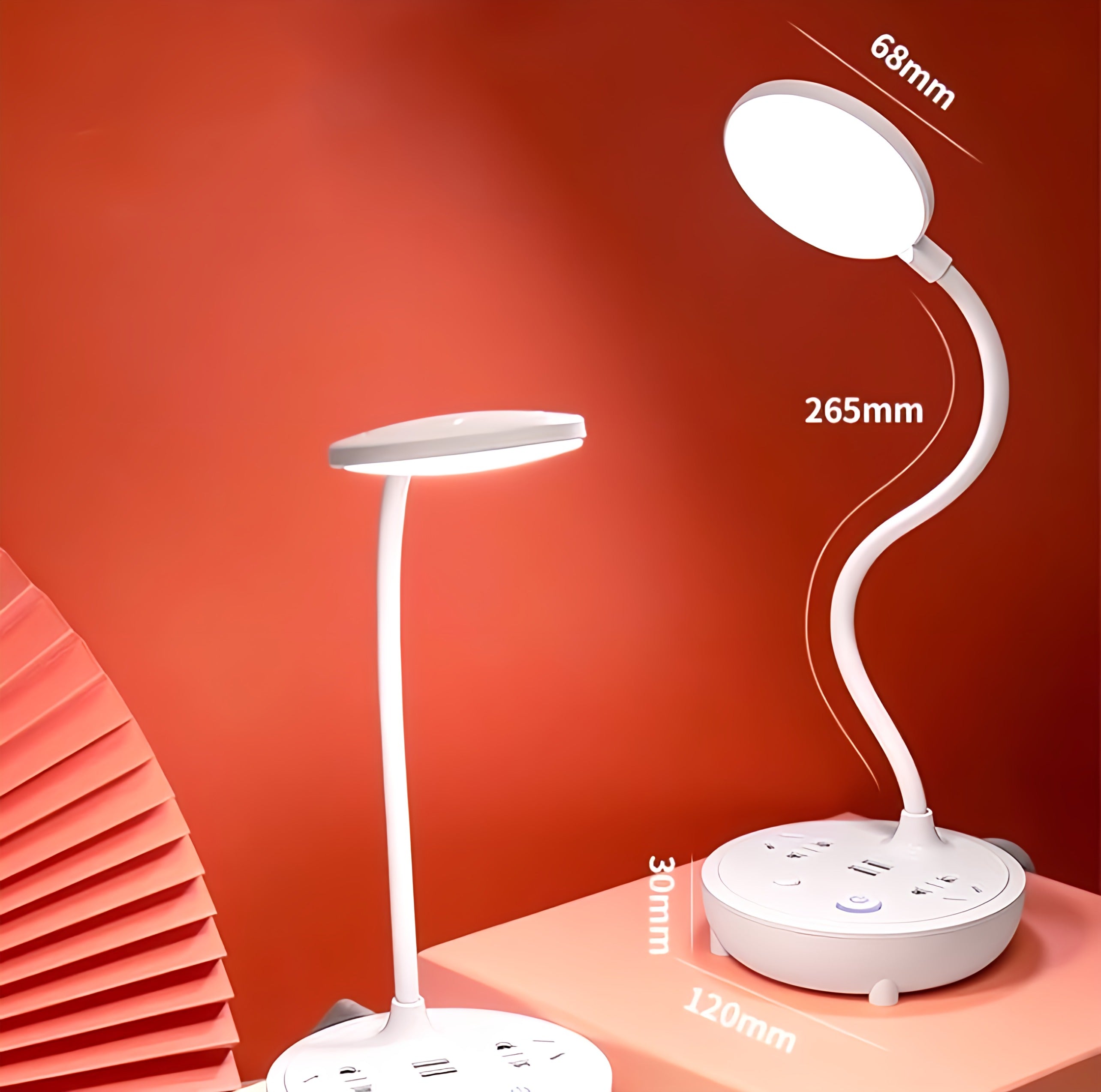 Multi-Plug Table Lamp