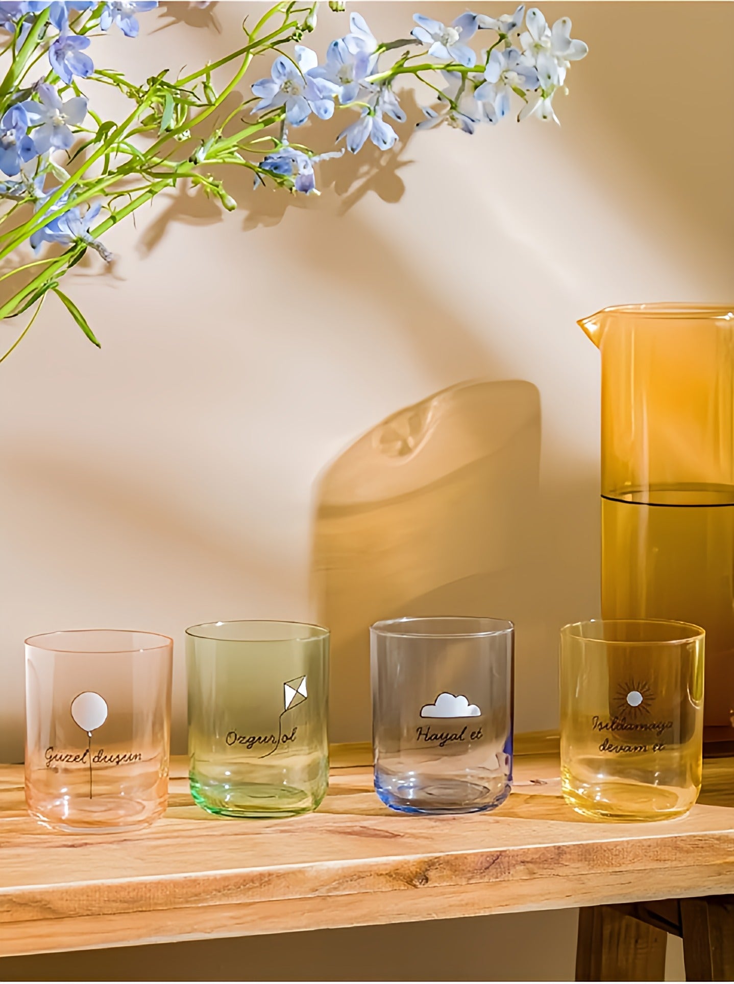 Printed Glass Set