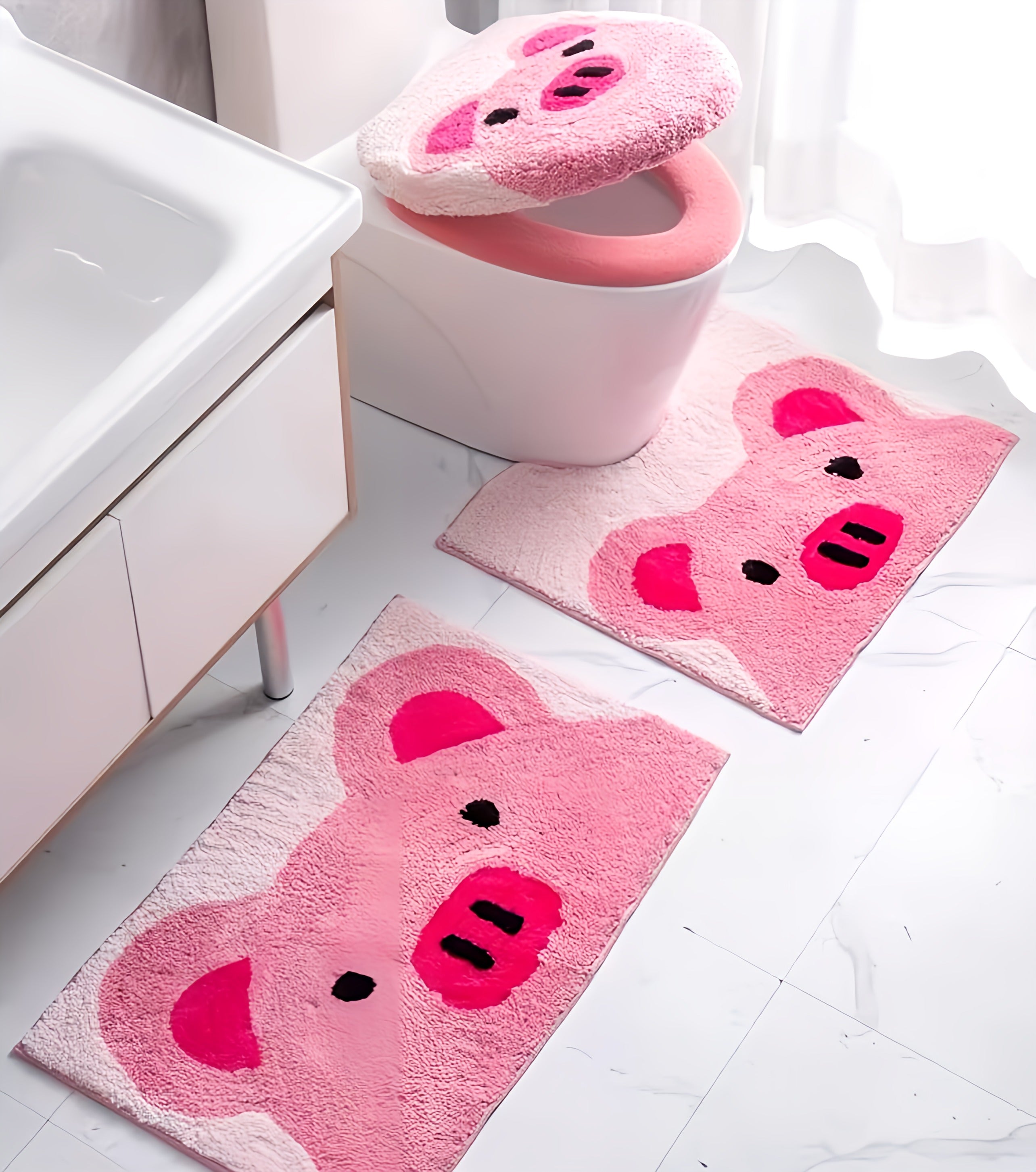 Bathroom Piggy Set